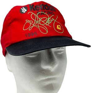 Vintage NASCAR Kyle Petty Baseball Cap Hat 90s Kendall Racing Red Snapback 1995